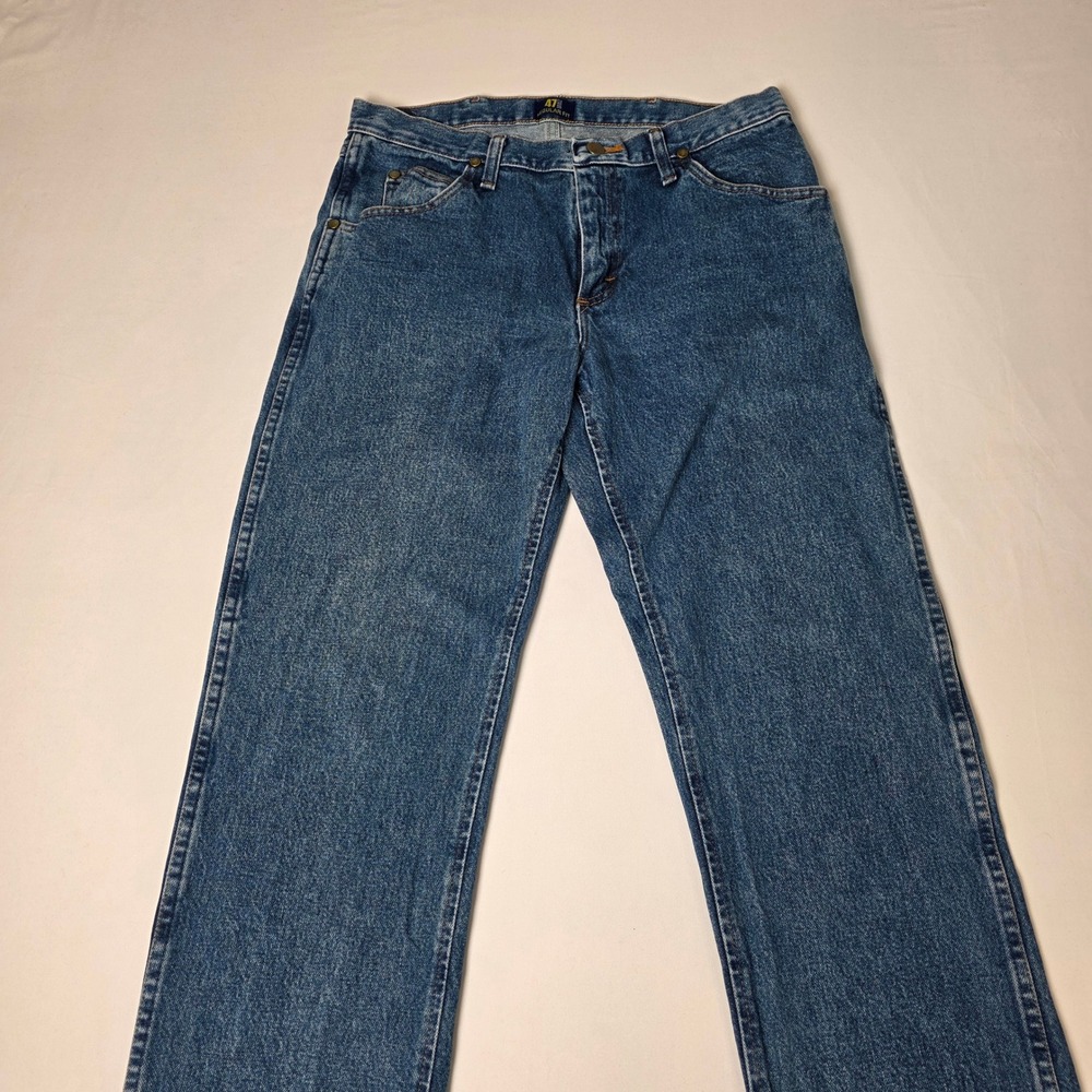 Wrangler 47MWZ Jeans Mens 31x30 Cowboy Cut Regular Fit Premium Performance Blue